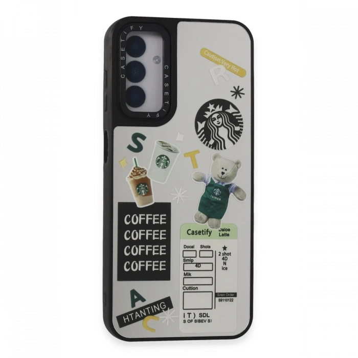 Newface Samsung Galaxy M14 5G Kılıf Mirror Desenli Kapak