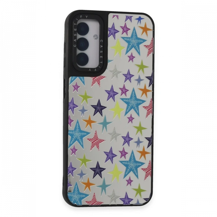 Newface Samsung Galaxy M14 5G Kılıf Mirror Desenli Kapak