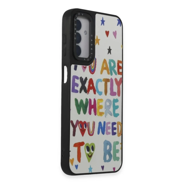 Newface Samsung Galaxy M14 5G Kılıf Mirror Desenli Kapak
