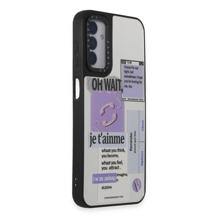 Newface Samsung Galaxy M14 5G Kılıf Mirror Desenli Kapak