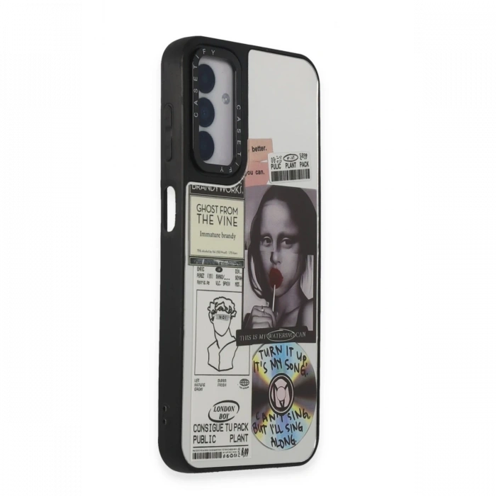 Newface Samsung Galaxy M14 5G Kılıf Mirror Desenli Kapak