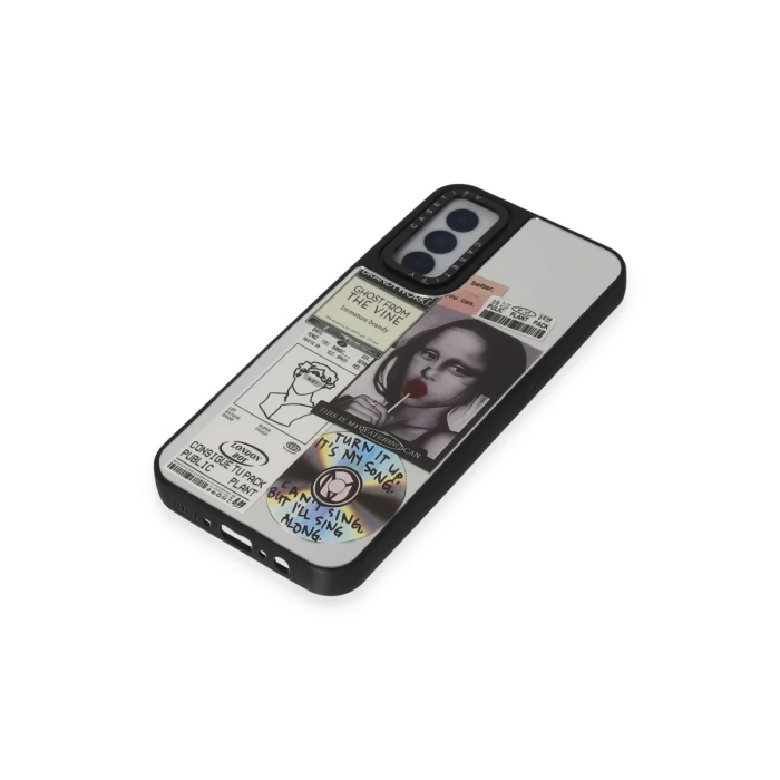 Newface Samsung Galaxy M14 5G Kılıf Mirror Desenli Kapak