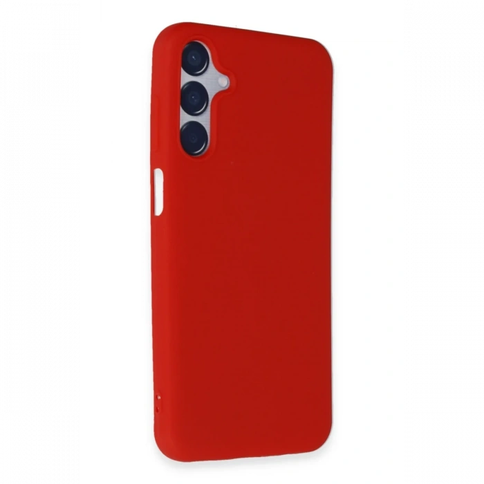 Newface Samsung Galaxy M15 Kılıf First Silikon - Kırmızı