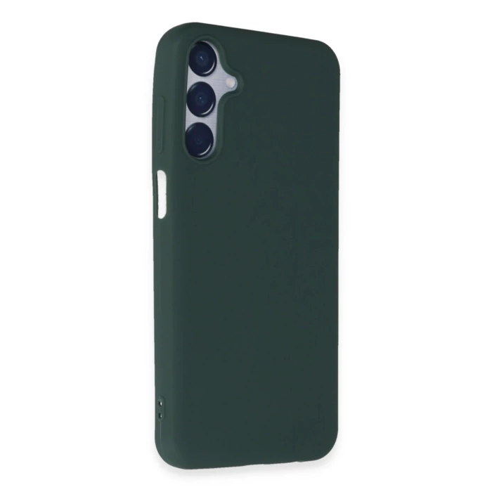 Newface Samsung Galaxy M15 Kılıf First Silikon - Koyu Yeşil