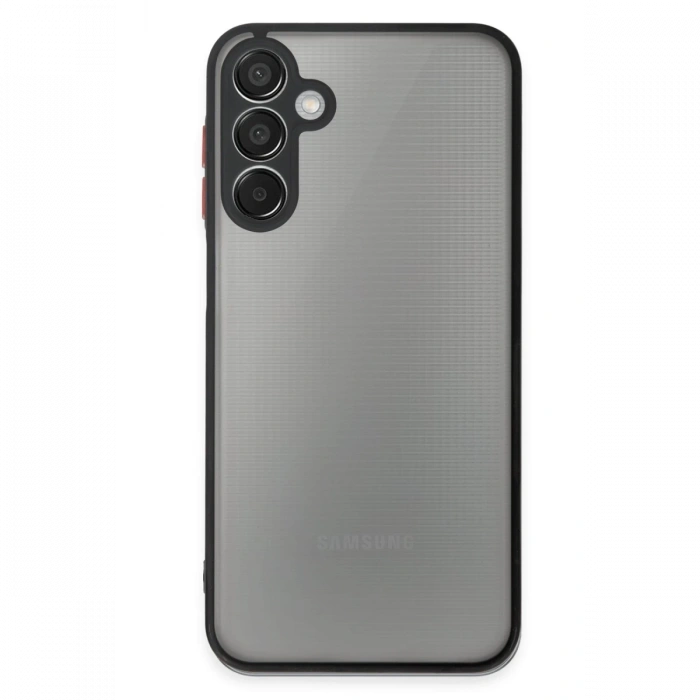 Newface Samsung Galaxy M15 Kılıf Montreal Silikon Kapak - Siyah