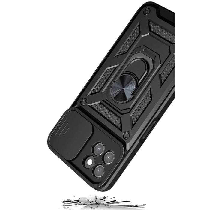 Newface Samsung Galaxy M15 Kılıf Pars Lens Yüzüklü Silikon