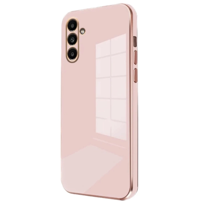 Newface Samsung Galaxy M15 Kılıf Volet Silikon - Pembe