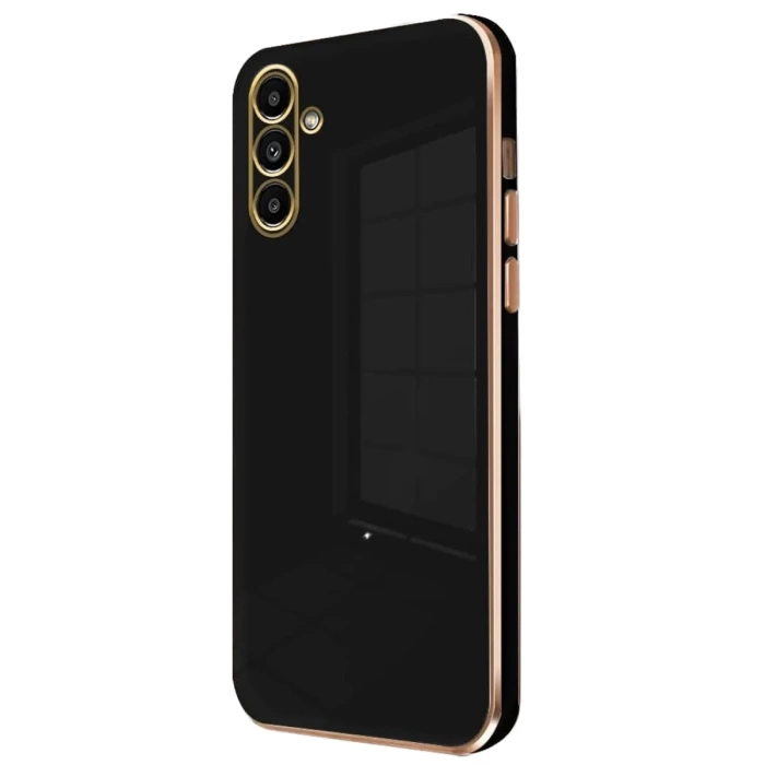 Newface Samsung Galaxy M15 Kılıf Volet Silikon - Siyah