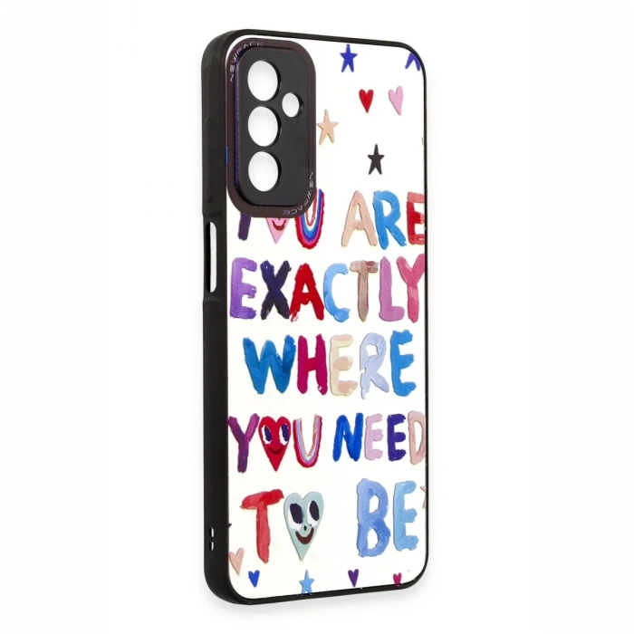 Newface Samsung Galaxy M23 Kılıf Mirror Desenli Kapak