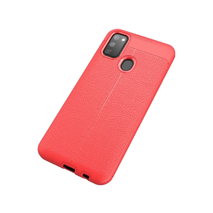 Newface Samsung Galaxy M30S Kılıf Auto Focus Kapak - Kırmızı