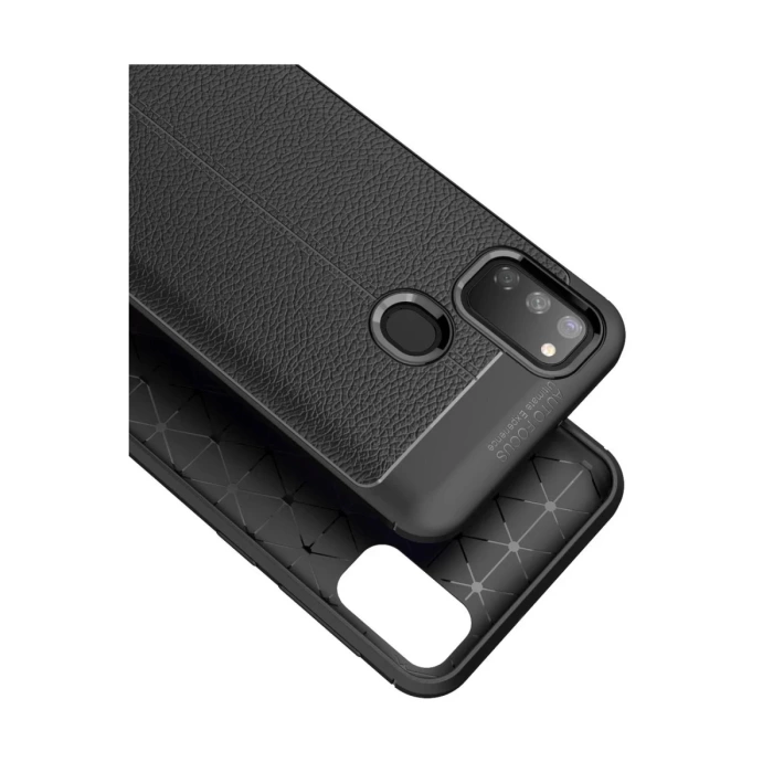 Newface Samsung Galaxy M30S Kılıf Auto Focus Kapak - Kırmızı