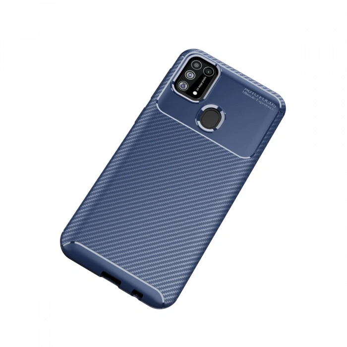 Newface Samsung Galaxy M31 Kılıf Auto Focus Karbon Kapak