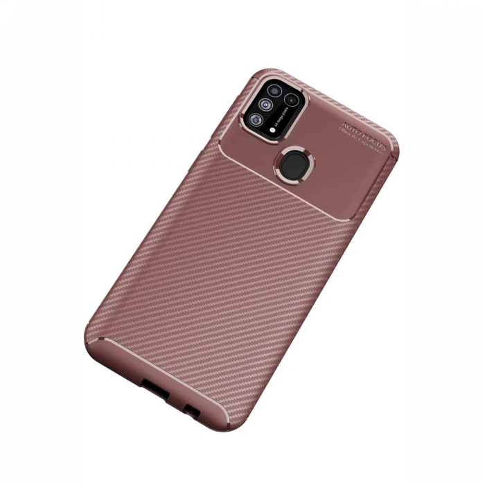 Newface Samsung Galaxy M31 Kılıf Auto Focus Karbon Kapak