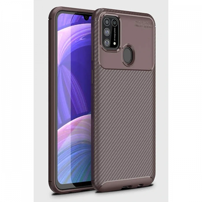 Newface Samsung Galaxy M31 Kılıf Auto Focus Karbon Kapak
