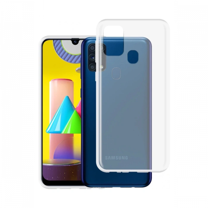 Newface Samsung Galaxy M31 Kılıf Lüx Şeffaf Silikon