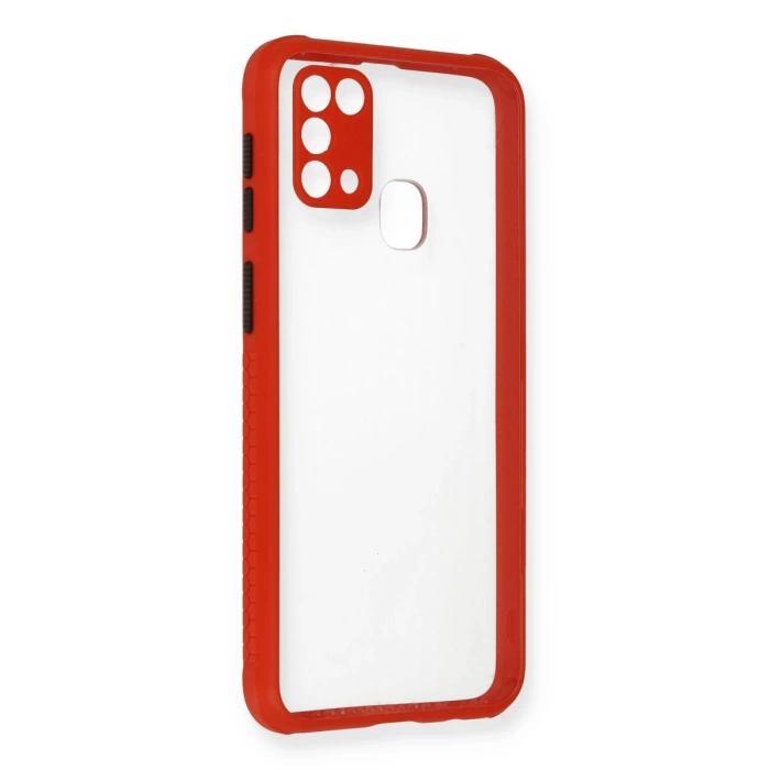 Newface Samsung Galaxy M31 Kılıf Miami Şeffaf Silikon