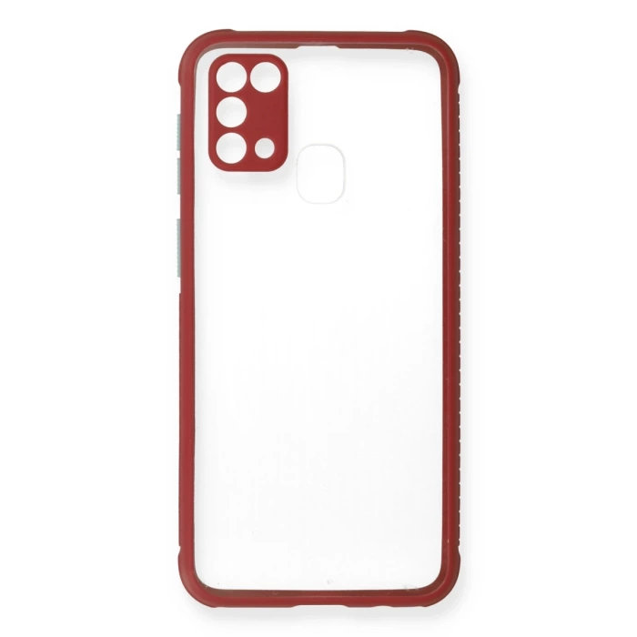 Newface Samsung Galaxy M31 Kılıf Miami Şeffaf Silikon