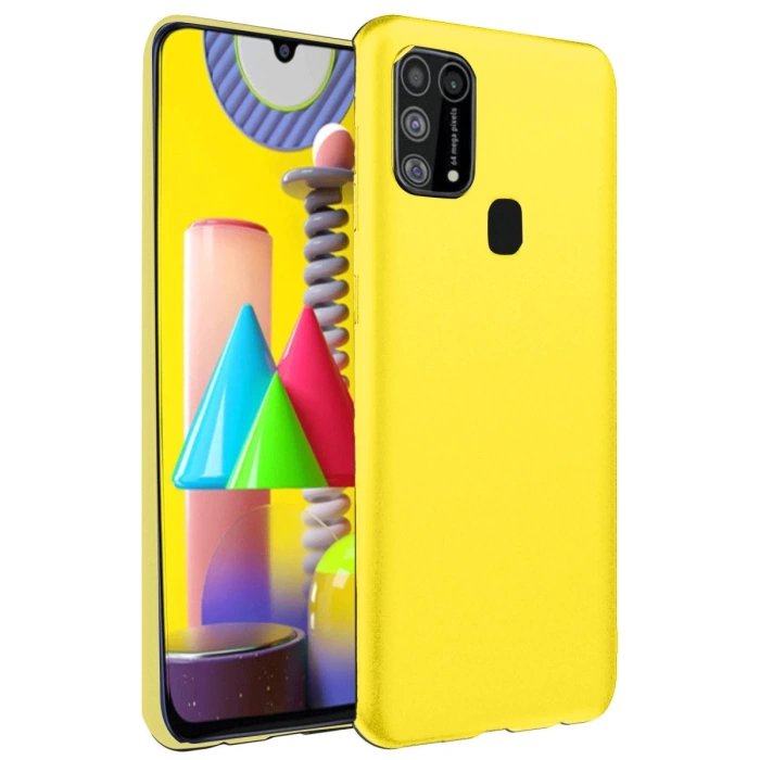 Newface Samsung Galaxy M31 Kılıf Nano içi Kadife Silikon