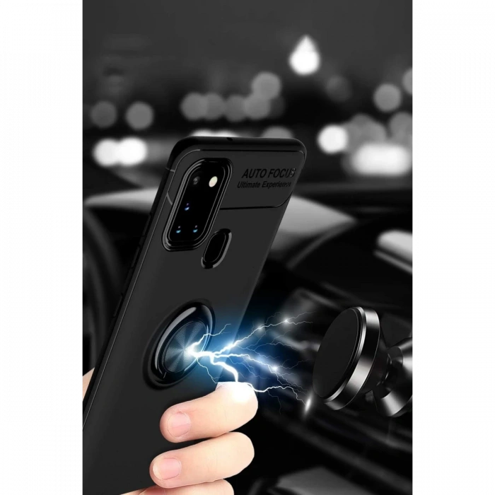 Newface Samsung Galaxy M31 Kılıf Range Yüzüklü Silikon
