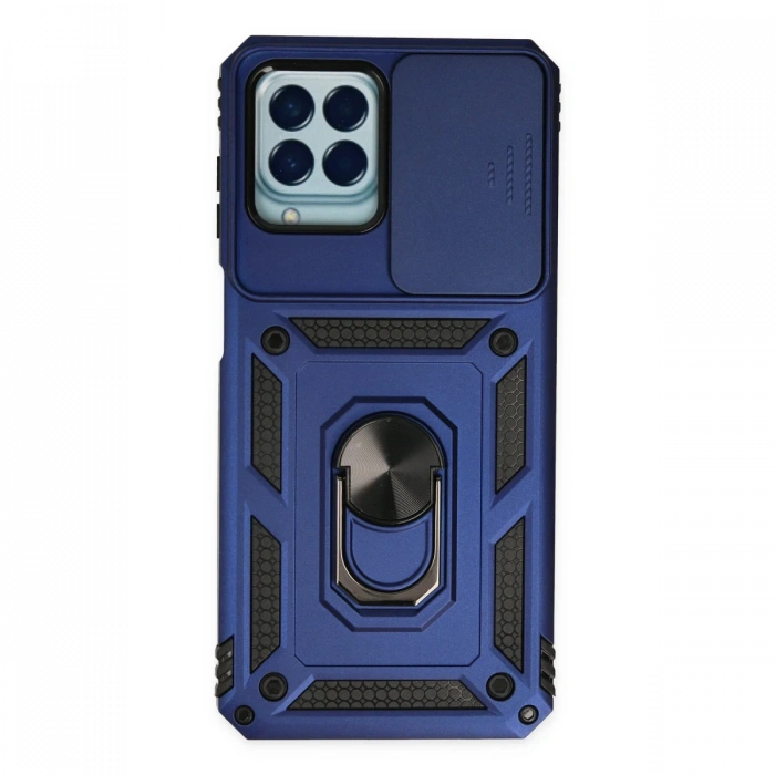 Newface Samsung Galaxy M33 Kılıf Pars Lens Yüzüklü Silikon