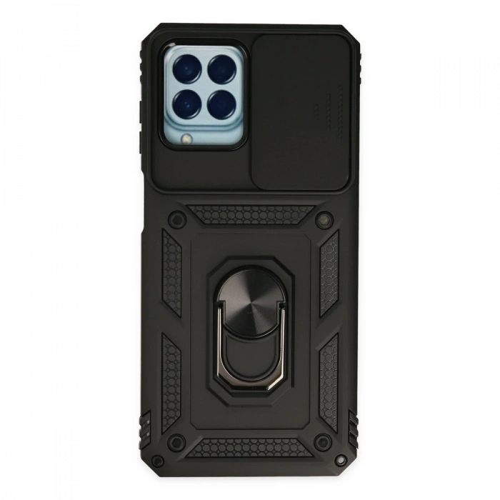 Newface Samsung Galaxy M33 Kılıf Pars Lens Yüzüklü Silikon