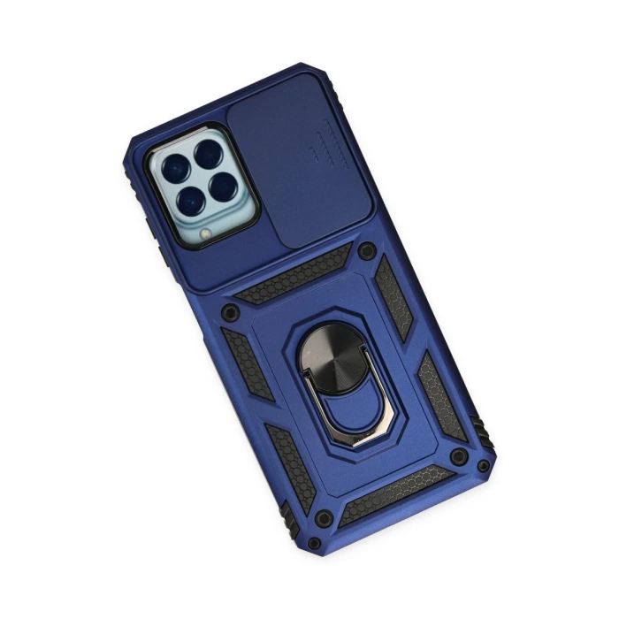 Newface Samsung Galaxy M33 Kılıf Pars Lens Yüzüklü Silikon