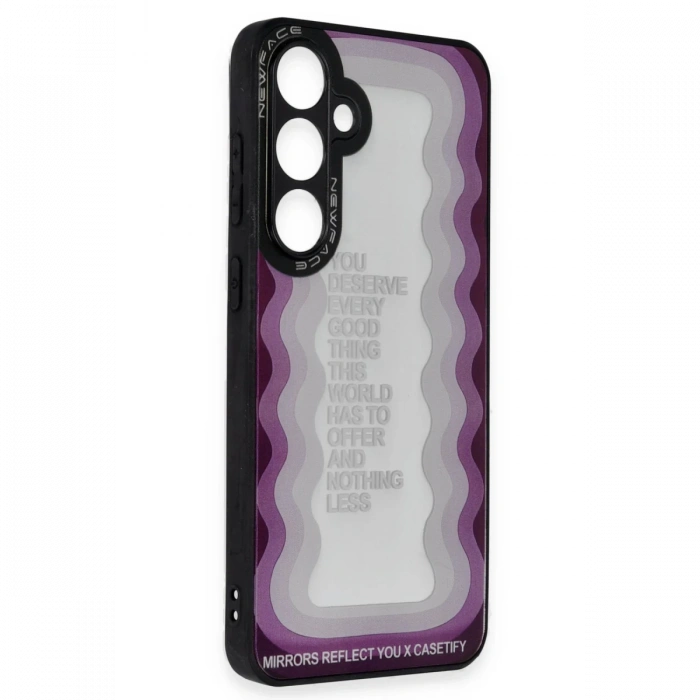 Newface Samsung Galaxy M34 5G Kılıf Mirror Desenli Kapak