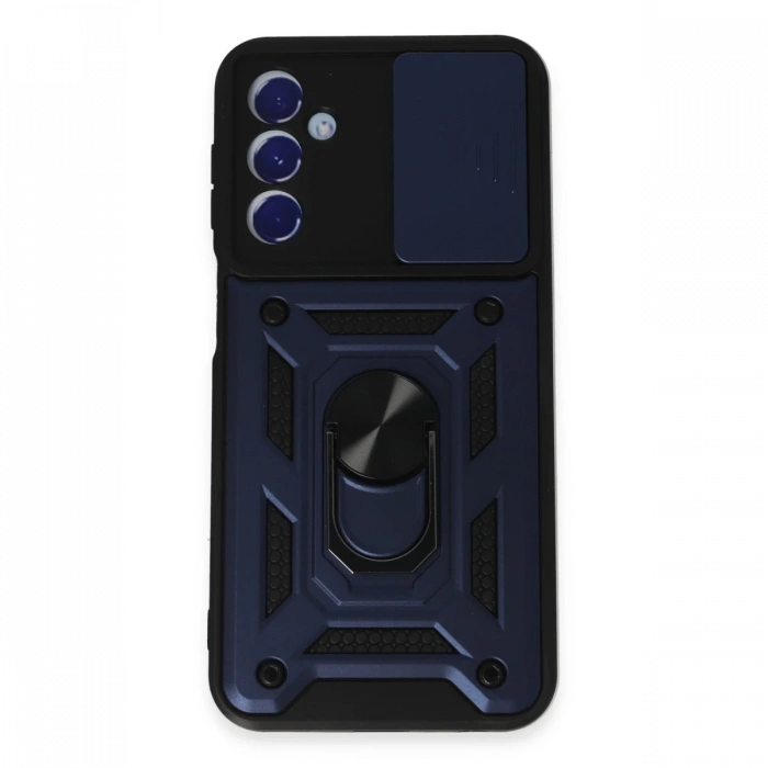 Newface Samsung Galaxy M34 5G Kılıf Pars Lens Yüzüklü Silikon