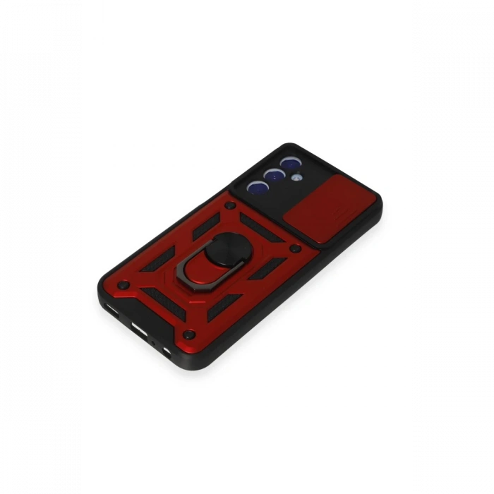 Newface Samsung Galaxy M34 5G Kılıf Pars Lens Yüzüklü Silikon