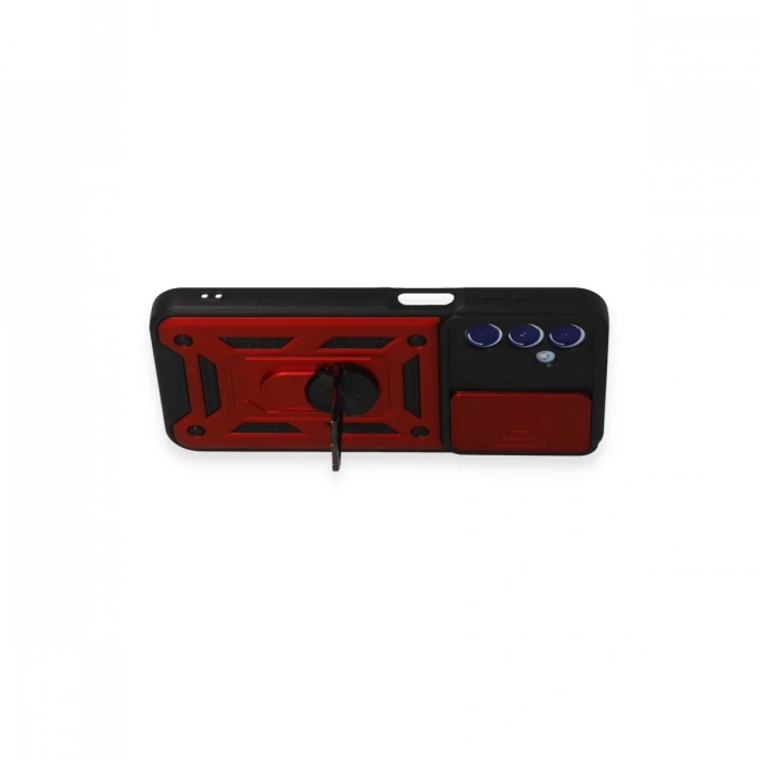 Newface Samsung Galaxy M34 5G Kılıf Pars Lens Yüzüklü Silikon