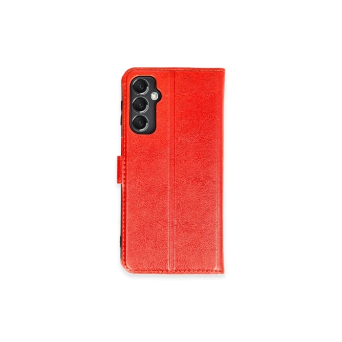 Newface Samsung Galaxy M34 5G Kılıf Trend S Plus Kapaklı Kılıf - Kırmızı