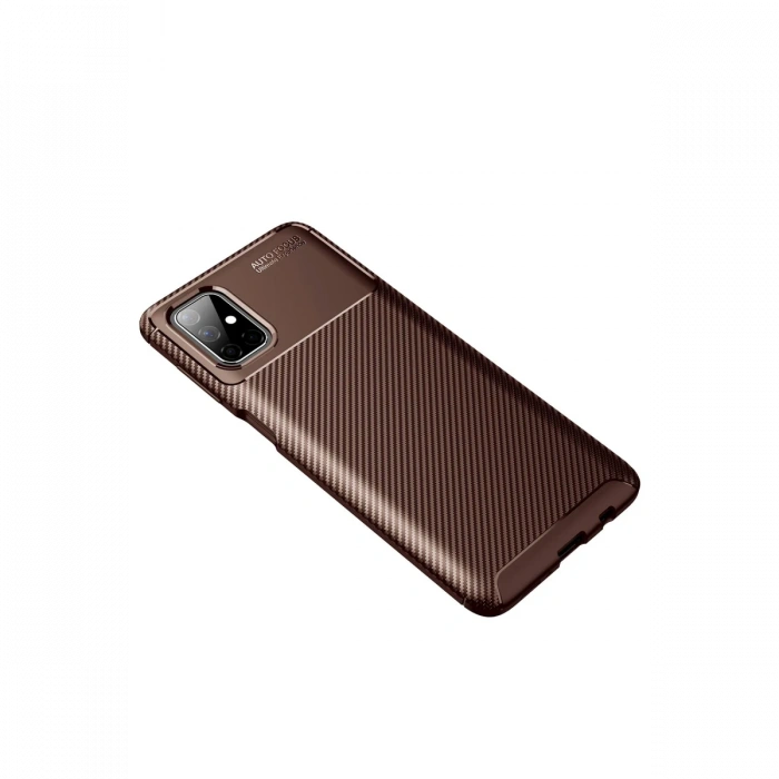 Newface Samsung Galaxy M51 Kılıf Auto Focus Karbon Kapak