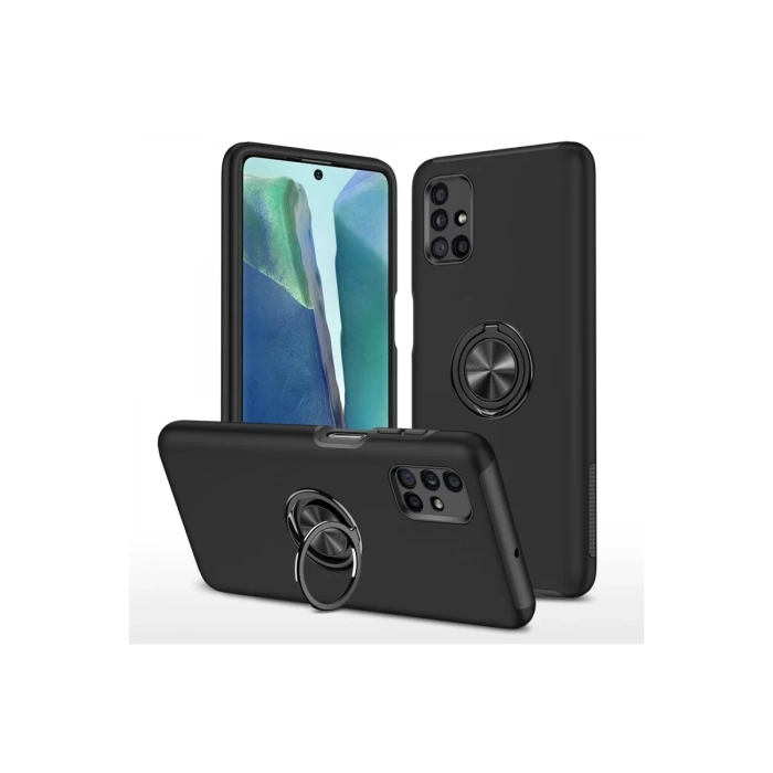 Newface Samsung Galaxy M51 Kılıf Elit Yüzüklü Kapak