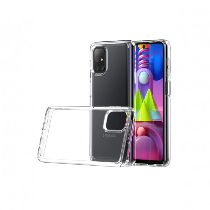 Newface Samsung Galaxy M51 Kılıf Lüx Şeffaf Silikon