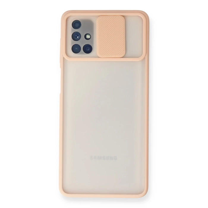 Newface Samsung Galaxy M51 Kılıf Palm Buzlu Kamera Sürgülü Silikon
