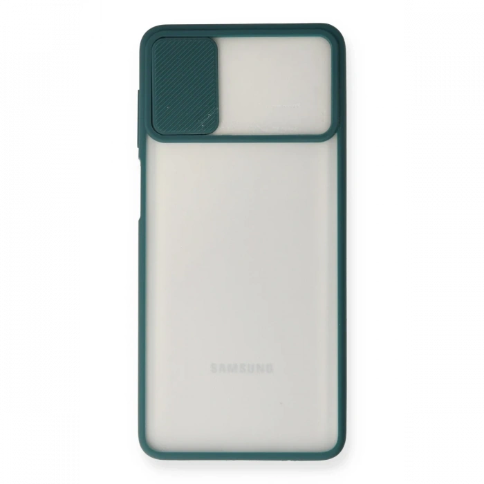 Newface Samsung Galaxy M51 Kılıf Palm Buzlu Kamera Sürgülü Silikon