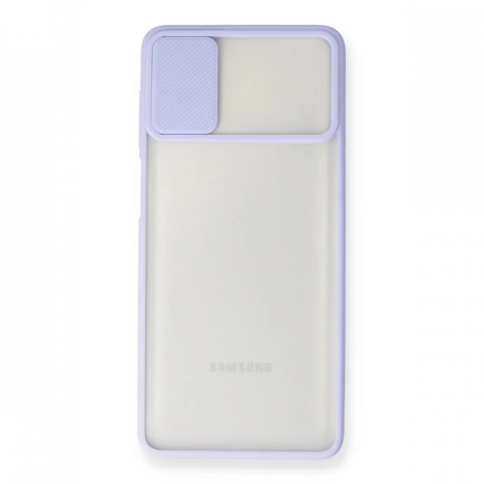 Newface Samsung Galaxy M51 Kılıf Palm Buzlu Kamera Sürgülü Silikon