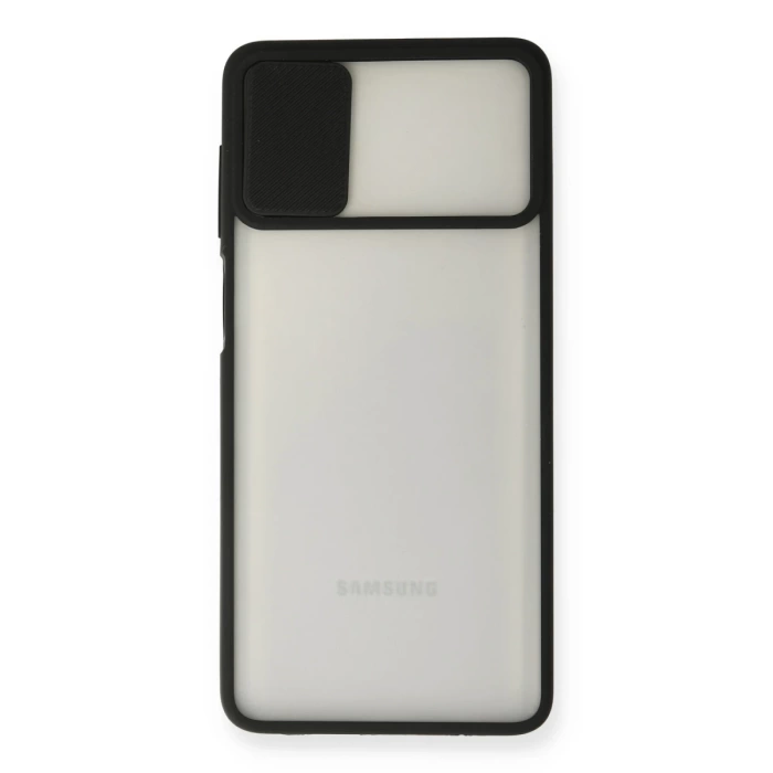 Newface Samsung Galaxy M51 Kılıf Palm Buzlu Kamera Sürgülü Silikon