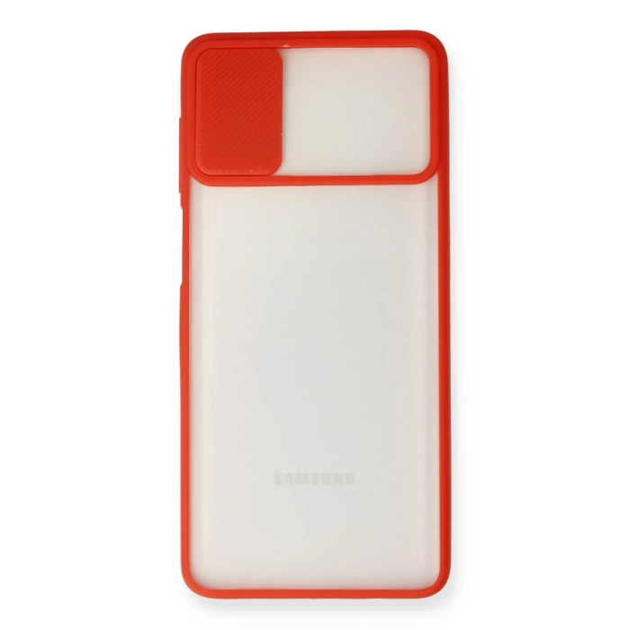 Newface Samsung Galaxy M51 Kılıf Palm Buzlu Kamera Sürgülü Silikon