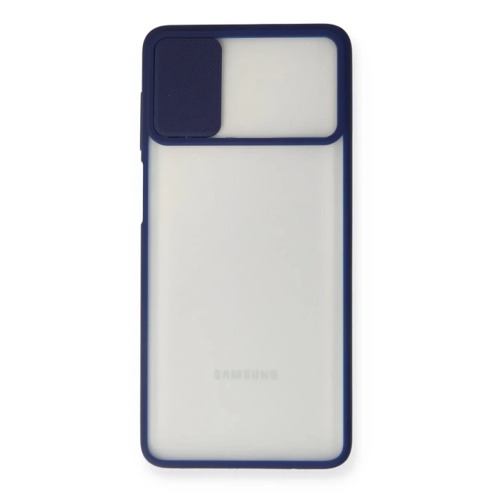 Newface Samsung Galaxy M51 Kılıf Palm Buzlu Kamera Sürgülü Silikon