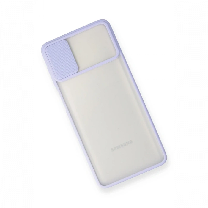 Newface Samsung Galaxy M51 Kılıf Palm Buzlu Kamera Sürgülü Silikon