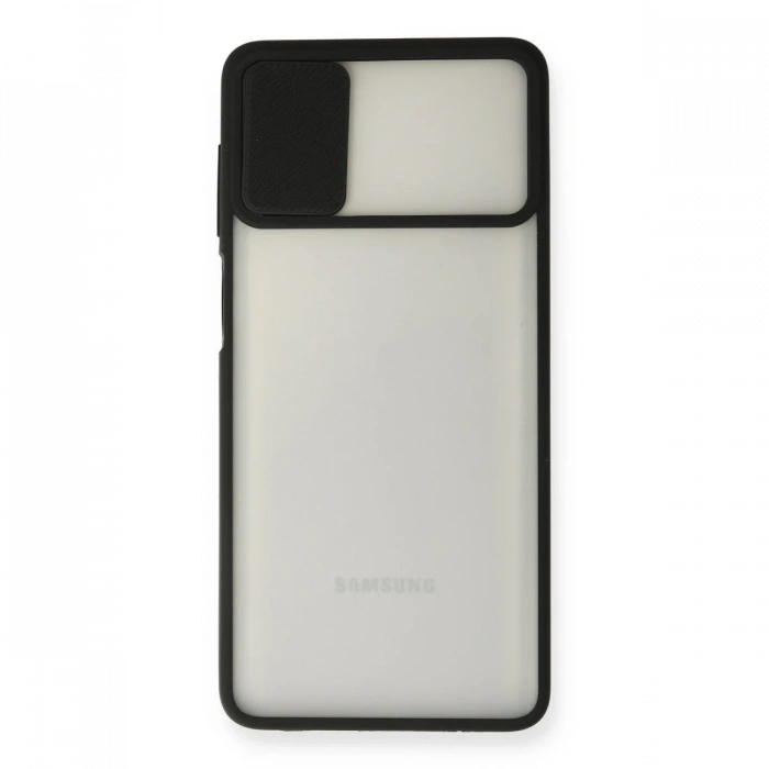 Newface Samsung Galaxy M51 Kılıf Palm Buzlu Kamera Sürgülü Silikon