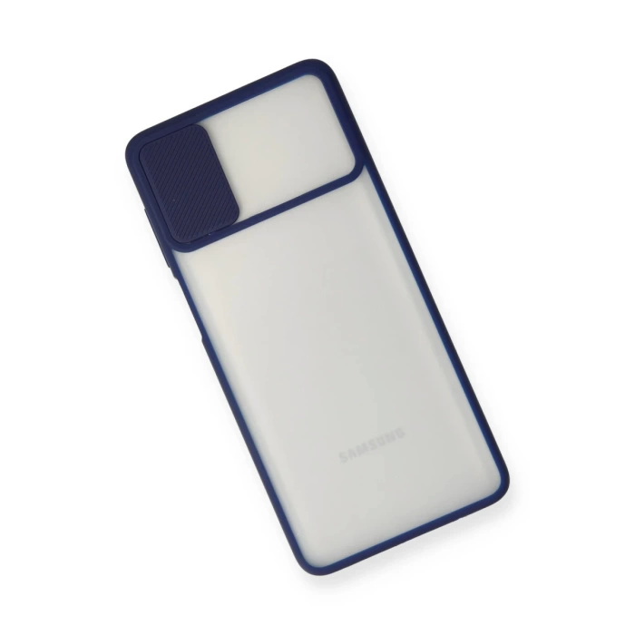 Newface Samsung Galaxy M51 Kılıf Palm Buzlu Kamera Sürgülü Silikon
