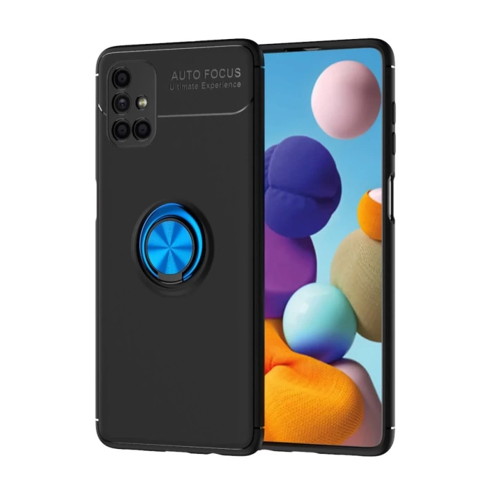 Newface Samsung Galaxy M51 Kılıf Range Yüzüklü Silikon