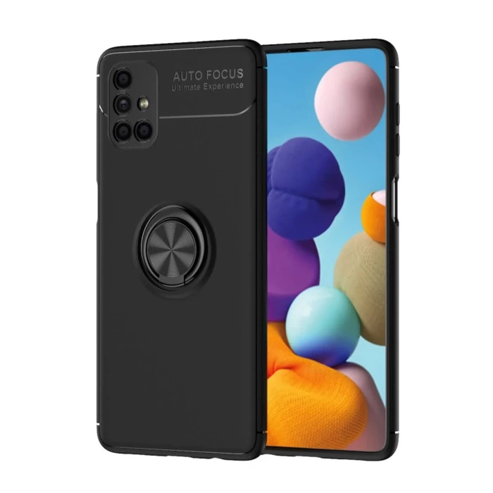 Newface Samsung Galaxy M51 Kılıf Range Yüzüklü Silikon
