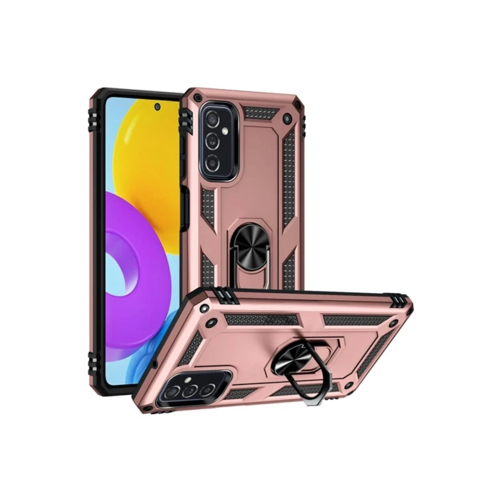 Newface Samsung Galaxy M52 5G Kılıf Sofya Yüzüklü Silikon Kapak