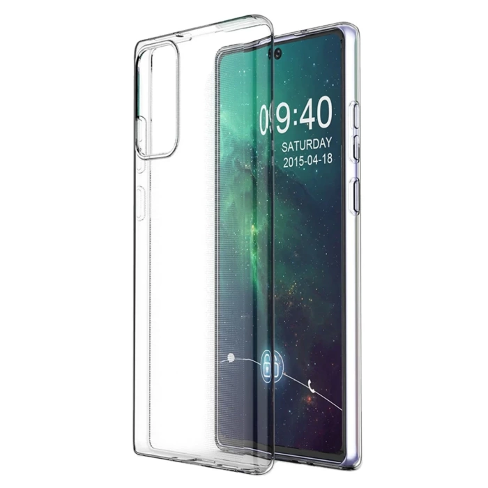 Newface Samsung Galaxy Note 20 Kılıf Lüx Şeffaf Silikon