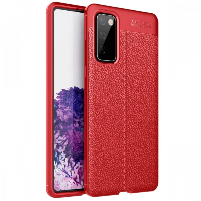 Samsung Galaxy S20 FE Kılıf Auto Focus Kapak - Kırmızı
