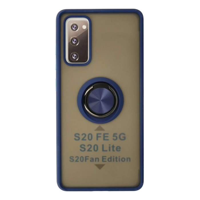 Newface Samsung Galaxy S20 FE Kılıf Montreal Yüzüklü Silikon Kapak