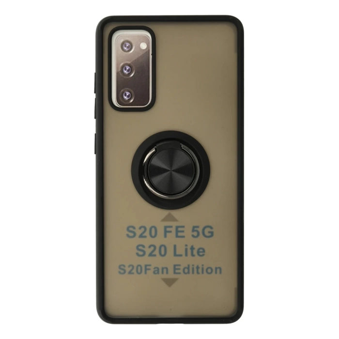 Newface Samsung Galaxy S20 FE Kılıf Montreal Yüzüklü Silikon Kapak